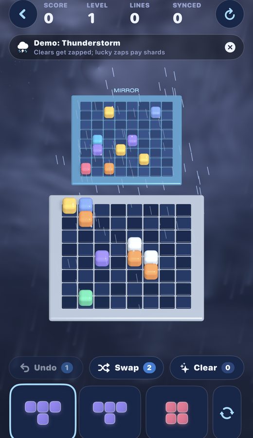 Mirror Blocks gameplay preview (in development)